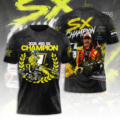 #ad Ken 450SX Champion 2026 3D Apparel Tshirt $35.95