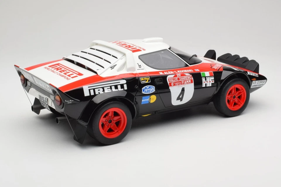 G088 Lancia Stratos HF Gr.4 Black M.Alen Rally Sanremo 1978 Otto 1/12 - Immagine 2 di 4