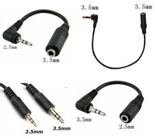 3.5mm Jack To 2.5mm Audio Headphone Adapter Cables Lead Stereo