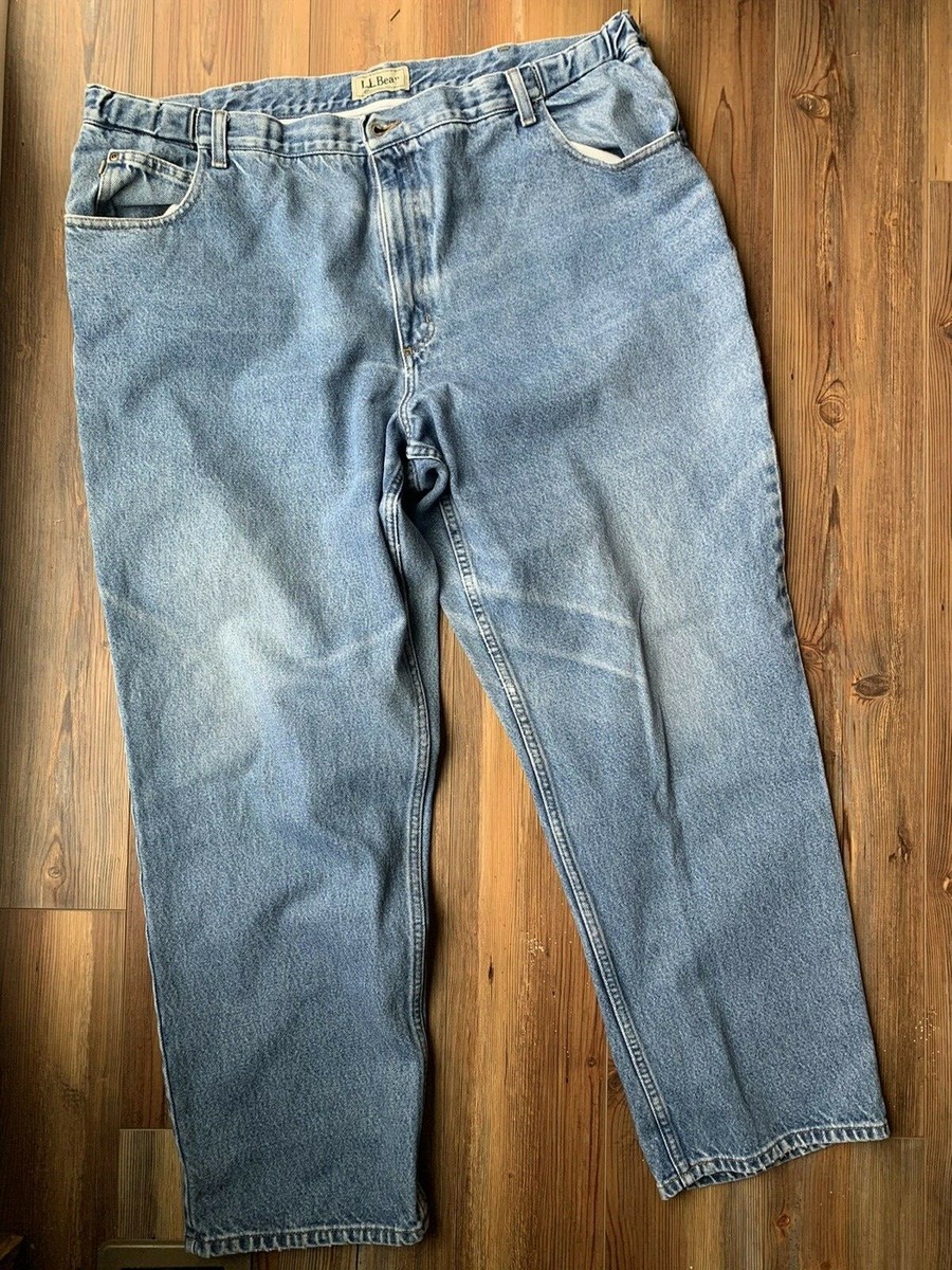 Bean Denim Jeans Mens 44 X 32 Blue Comfort Waist Straight Leg