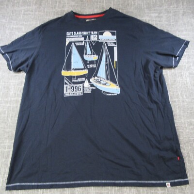 D555 T Shirt Mens 3XL Red ''Elite Class Yacht Team''