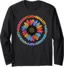 Kindness Peace Equality Love Hope Diversity Human Long Sleeve Tshirt