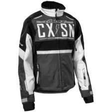Castle X Strike G4 Women's Snowmobile Jacket - White/Silver/Charcoal