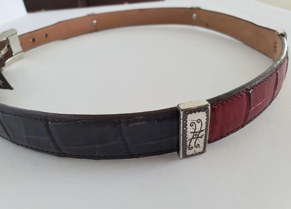 Брайтон ремень женщин ML 32 многоцветный серебряный медальон винтажный ремень - Изображение 2 из 4