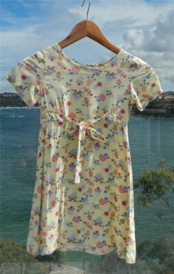 VINTAGE Gee Wiz 1970s Original Pretty Garden Party Girls Retro Dress