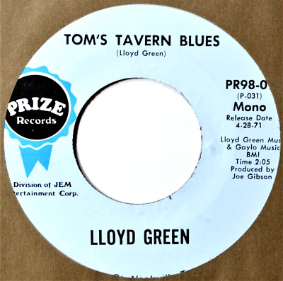 Lloyd Tom's Tavern Blues / Sound Waves Private Country NM 45 7'' Vinyl -Coupons!