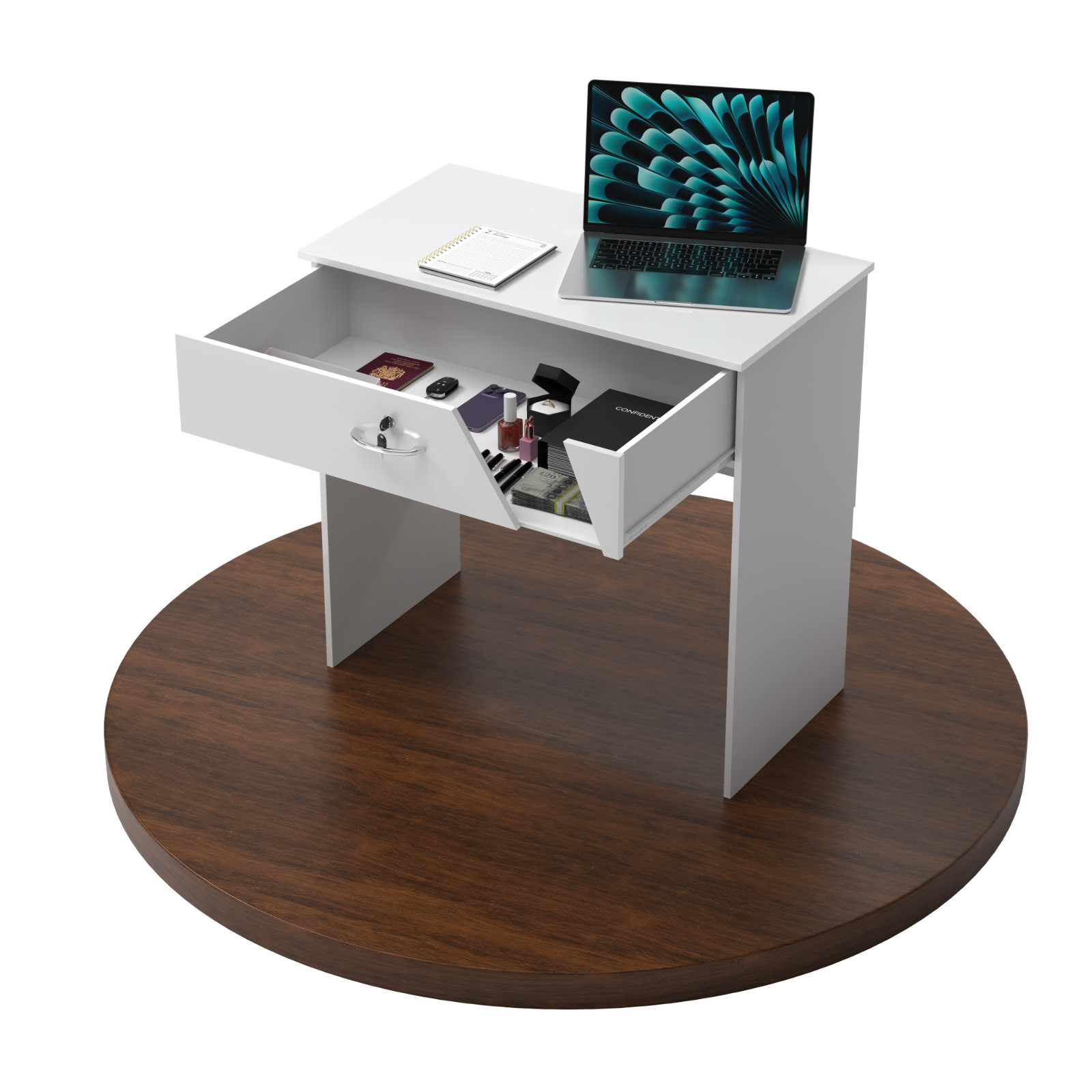 Scrivania computer home office scrivania blocco chiavi cassetto qualità design moderno scrivania...