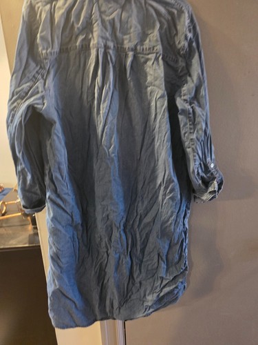 Chico’s Denim Shirt high/low Dress Size 3 (XL) - Picture 4 of 9