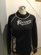 Kutting Weight Women’s large Long Sleeve Black  Sauna Wet Suit Shirt Top