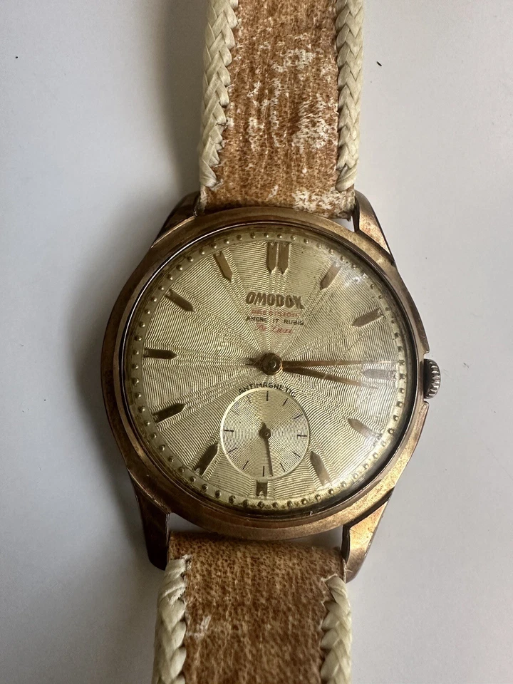 Vintage Large Omodox Precision Deluxe 38mm Windup 17 Jewel Watch - Image 2 of 4