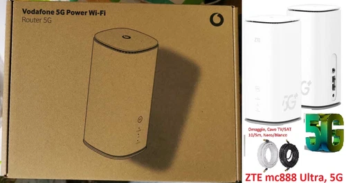 ZTE MC888 ULTRA | Vodafone Router 5G/4G WIFI | FWA | SBLOCCATO, Snapdragon X62