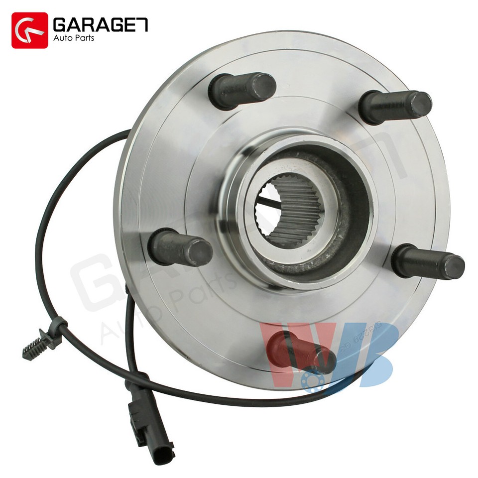 6pc Front Disc Brake Rotors Pad + Wheel Hub W/ABS Kit For 2005-2010 Dodge Dakota - Foto 5