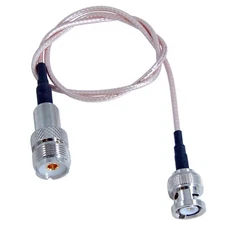 HT Saver Ham Radio Pigtail - BNC Male to UHF Female (SO239) - RG316 - 19 inches