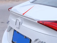 Pearl White Rear Trunk Spoiler Wing Small For 2016-2021 Honda Civic Sedan 4DR