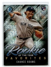 2019 Bowman Chrome Chance Adams Rookie of the Year Favorites RC #ROYF-5 Yankees