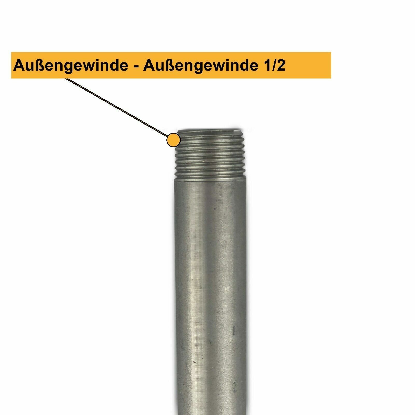 LukLoy Edelstahl-Shampooschlauch Für Friseure – 1/4" Auf 1/2" NPT, 119 Cm Lang, Flexibel & Einfach Einzubauen