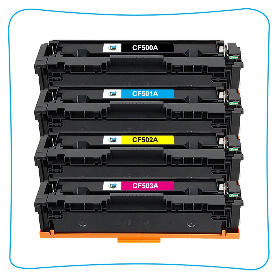 4PK Toner Compatible With HP CF500A 202A LaserJet Pro MFP M281fdw M281cdw M254dw - Image 2 of 4