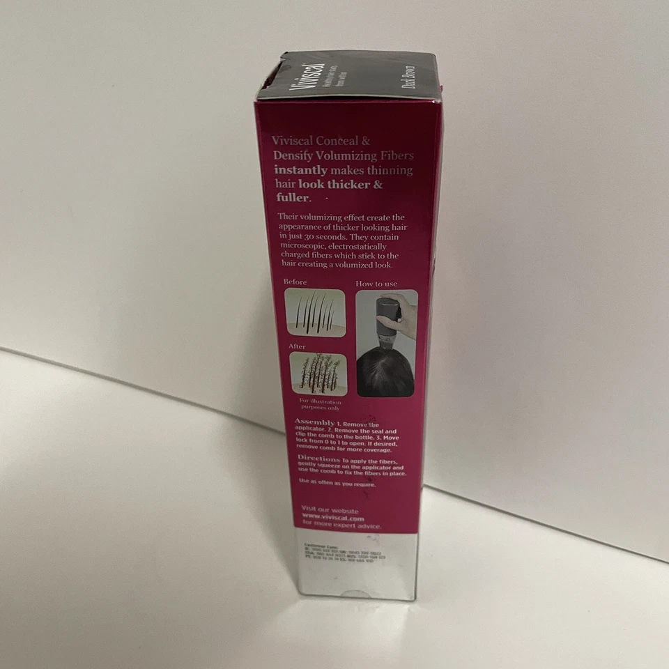 Fibras voluminizadoras Viviscal Conceal & Densify marrón oscuro Foto 3 de 4