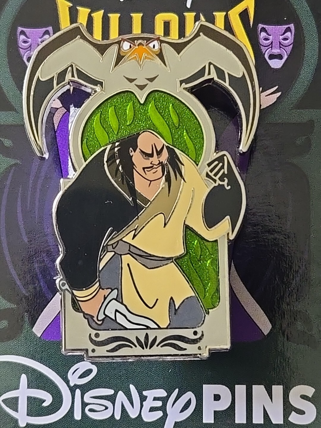 2024 Disney Villains Shan Yu & Falcon Hayabusa from Mulan Mystery Box Pin
