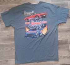 Summit Racing Equipment 50th Anniversary Mens XL Blue T Shirt Cars