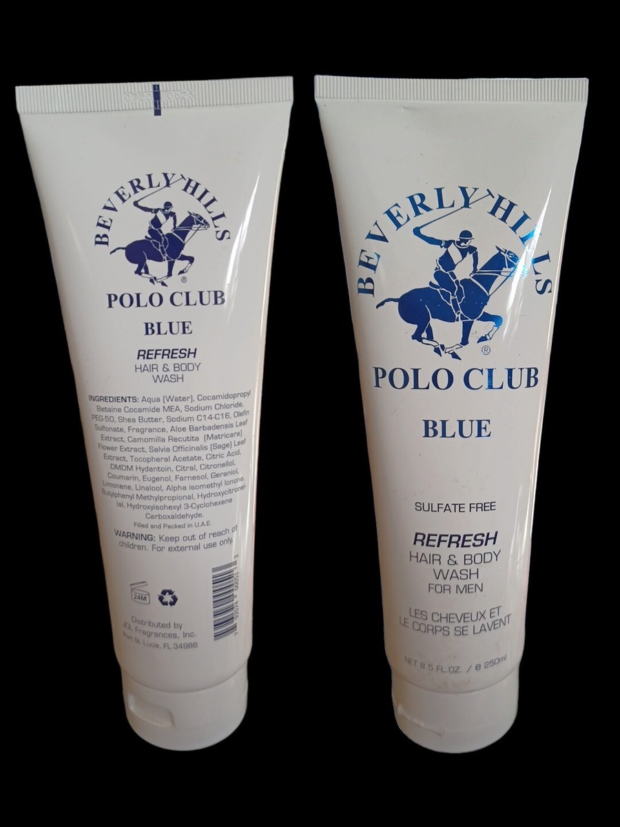 polo body wash blue