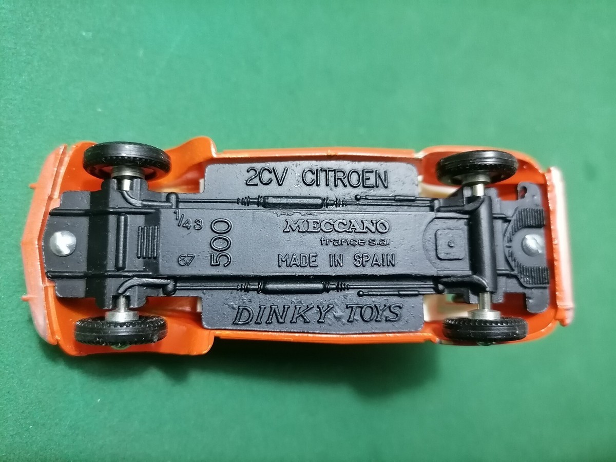CITROEN 2CV - Vintage Dinky toys 500 Made in Spain 1967 | eBay