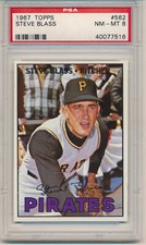 1967 Topps Steve Blass (High Number Series) (#562) PSA8 PSA