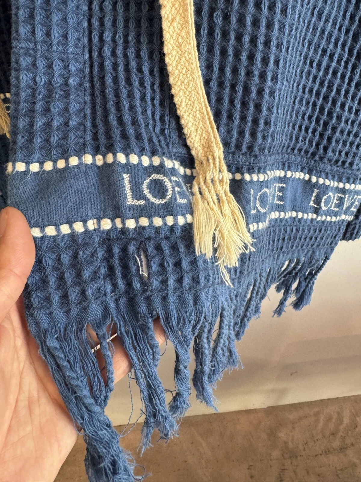 Giacca con cappuccio e coulisse con bordo waffle Loewe taglia 50