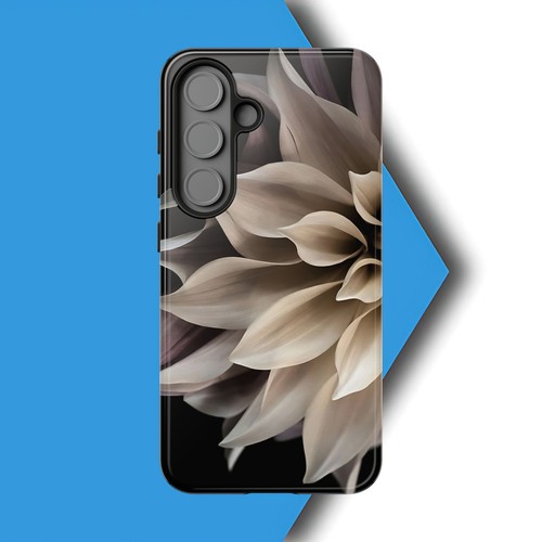 Tough Case For iPhone, Samsung Galaxy, Pixel, Cream Dahlia Flower Print - 第 145/223 張圖片