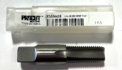 ProCut 1/4-18'' HSS NPSF Pipe Tap 4 Flute