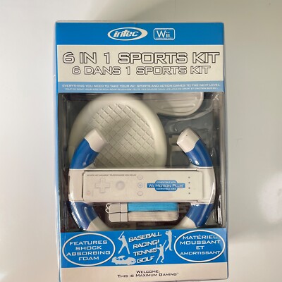 Wii Sports Kit Accessories Intec (6 in 1) Tennis, Golf, Baseball, Racing, Strap