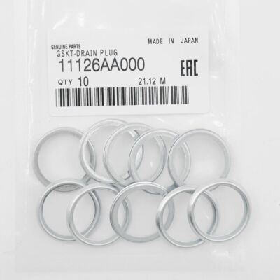 #ad 10Pcs 11126AA000 For 1985 2021 Subaru Oil Drain Plug Crush Washer Gasket $4.86