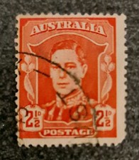 Australia King George VI Stamp 2.5D 2 1/2D Australian Stamp