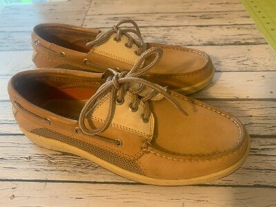 Sperry Top‑Sider Men’s 8M Brown Leather Casual Boating Shoes Leather Sperry Topsiders Size 14 Sperry Authentic Original  main image 3