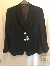 New Size 20 Elena Miro Black Jacket Great Detail, Stylish - Italian Designer