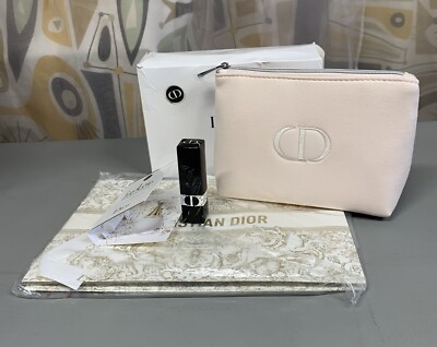 DIOR Gift Set 4 Pcs Gift Box Pink Pouch  J adore Sample Rouge Satin Lipstick