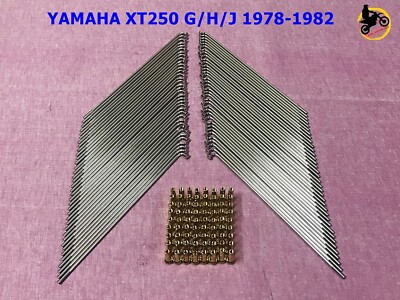 YAMAHA XT250 G/H/J/K 1980-1983 F&R SPOKE SET GOLD NIPPLES 72PCS *nan3649*