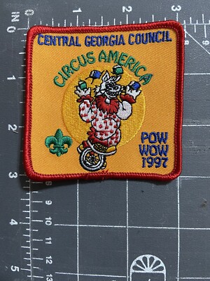 Central Georgia Council Circus America POW WOW 1997 Patch Boy Scouts of America