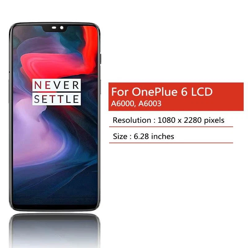 OnePlus 5 5T 6T LCD Display Touch Screen Digitizer OnePlus 6 Back Cover - Image 4 of 4