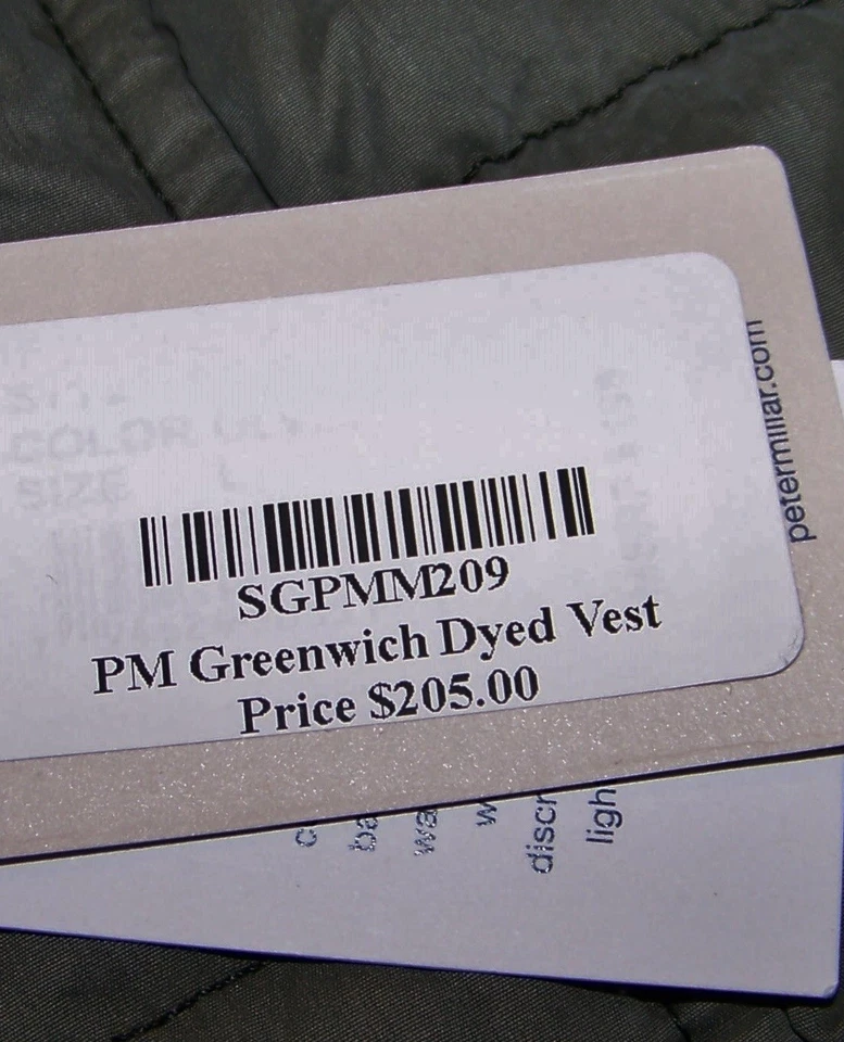 NEW $205 PETER MILLAR Puffer Vest Jacket Sweater SHINNECOCK HILLS GOLF CLUB Sz S - Image 4 of 4