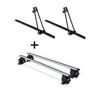 2X FahrradträGer Orion+DachträGer VDP Stahl FüR FüR Dacia Sandero 5TüR Ab 08