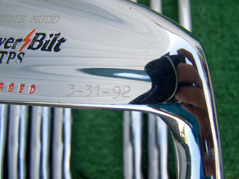 PowerBilt TPS Jodi Mudd Forged Iron Set 2-PW Steel S300U Shaft Irons USA MADE RH - Image 3 of 4