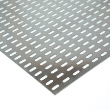 Lochblech Aluminium Langloch LG 5x15 - 1,5mm dick Lüftungsblech Geländerfüllung