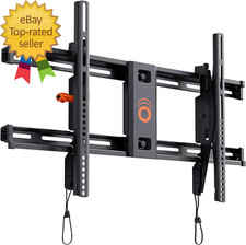 Wall Mount TV Bracket for Tvs up to 90" - Low Profile Design Tilts to Eliminate
