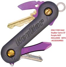 KeyBar Camo Carbon Fiber Purple Rounder Edges Organize Keys Without Noisiness