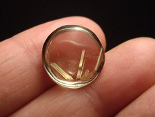 Fine Rutile Inside Clear Quartz Polished Round Gemstone 9.8cts