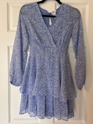 yellow and blue floral dress OTM Exclusive: Dress in Blue & Yellow Floral L main image 0