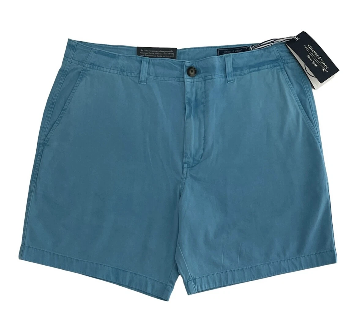 Vineyard Vines Mens 7" Blue Flat Front Chino Island Shorts Soft Cotton
Opens in a new window or tab