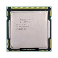 Intel Core i7-870 Processor 4Core 8Threads 2.93GHz LGA1156 8MB Desktop CPU