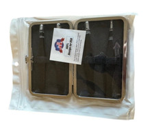 New TWEEZERS PROFESSIONAL SET of 4 Case Slant Point  Straight Stainless Steel